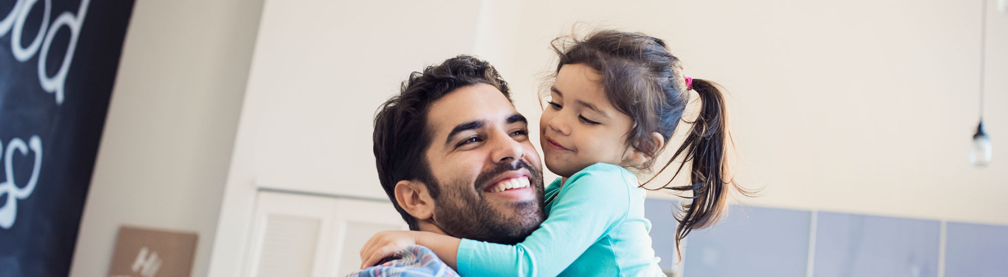 Father holding daughter Father holding daughter